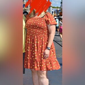 Disney Mickey Sunset Allover Print Dress